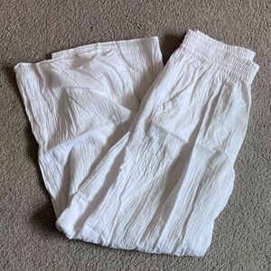 Fabletics white gauze pants